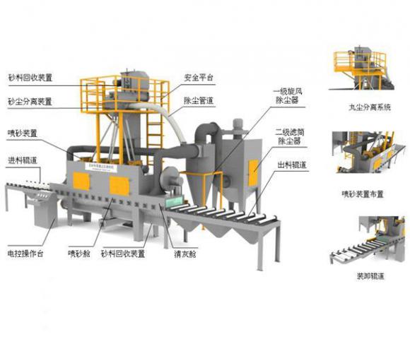 TS800-4通過式石材專用拋毛機(jī)